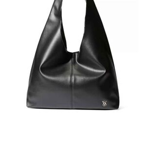Victoria's Secret Sleek Black Hobo Bag